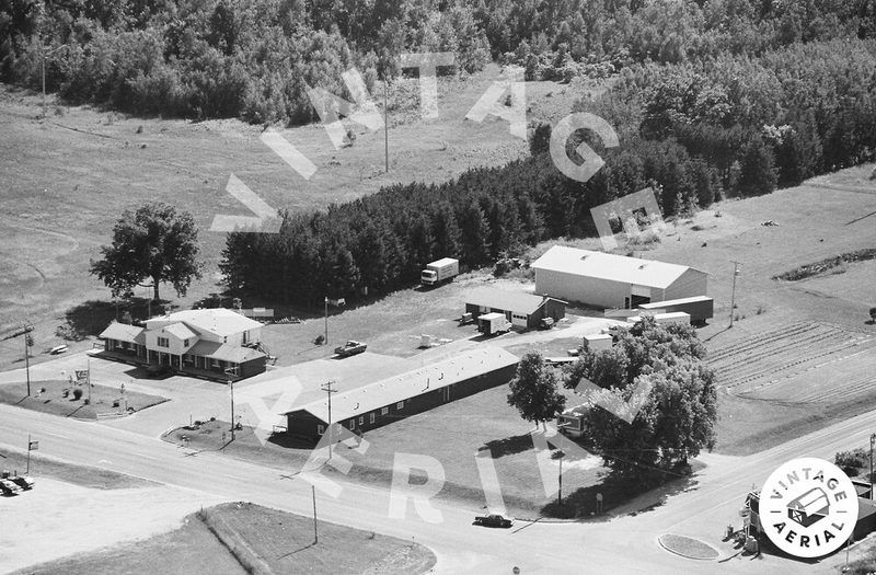 Sheridan Sleep and Stay (Half Moon Motel) - 1980 Aerial (newer photo)